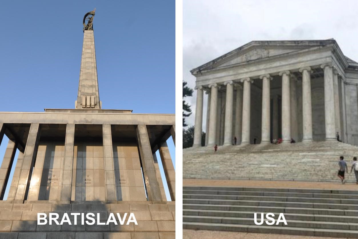 Slavín Bratislava + Monument USA